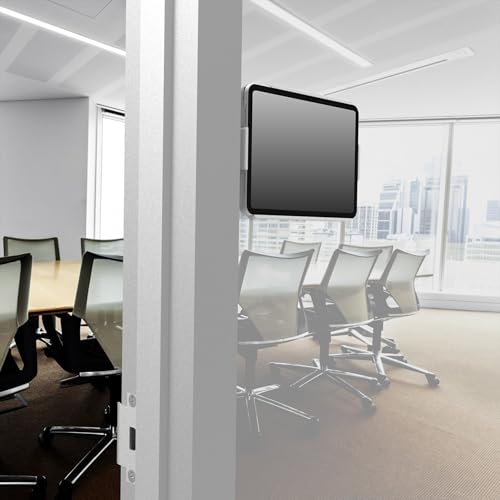 VidaMount White Open Enclosure and Fixed Permanent Glass Mount [Bundle] Compatible with Samsung Galaxy Tab S9 FE 10.9