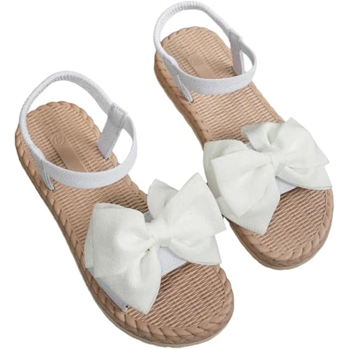 Sandale De Marche Femme Confortable - Claquettes Orthopedique Bout Ouvert Sandales Plates Été Noeud Fleur Jolies Chaussures Extérieur Détente Nu-Pieds...