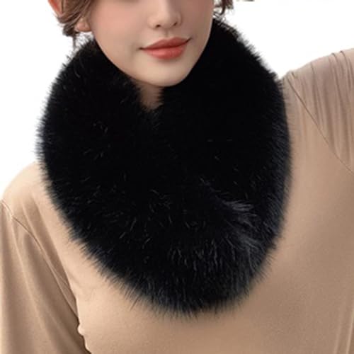 Imitation Fur Scarf,Womens Warm Thicken Solid Collar Scarves,Women Winter Fur Neck Warmer Scarf