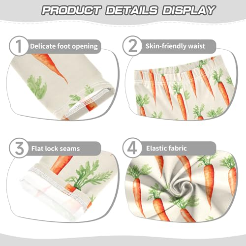 Girls' Leggings Carrots Beige Kids Yoga Tights Pants 1 Pack 208620023