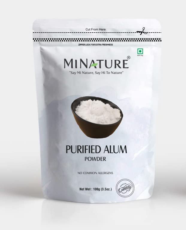 minature Purified Fitkari Alum powder (phitkari) for Skin Care Water