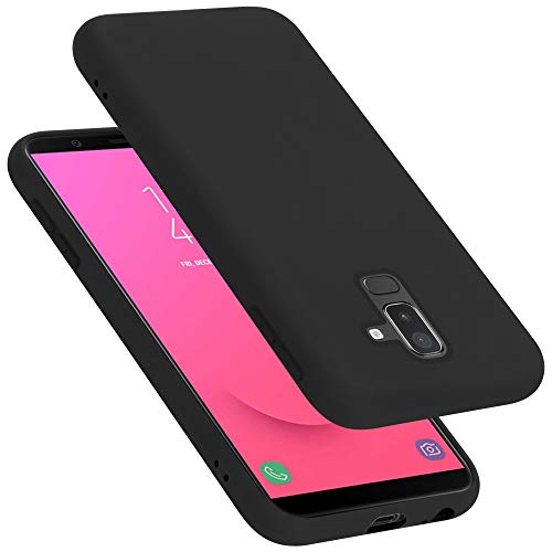 Cadorabo Funda de Silicona Compatible con Samsung Galaxy A6 Plus 2018, Funda Protectora de Cuerpo Completo para Galaxy A6 Plus 2018- Resistente a arañazos y Golpes Fina Funda de TPU - Liquid Negro