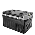 EKOJUCE 12 Volt Refrigerator, 23QT(21L) Compressor Electric Cooler, 12V fridge -4?~68?, Car Refrigerator 12/24V DC & 110-240V AC for Camping, Fishing, Travel, Home