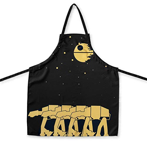 OFFICIAL Star Wars Kitchen Apron | Features the Death Star and AT-AT...