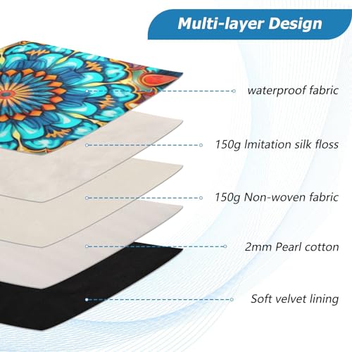 Funda para portátil de 13-14 pulgadas impermeable con patrón Mandala miniatura 4