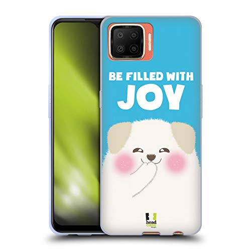 Head Hülle Designs Be Filled with Joy Glückliche Tiere Soft Gel Handyhülle Hülle kompatibel mit Oppo F17