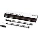 Montblanc - Recharges pour Rollerball Mystery Black 105164 - Recharges Uniquement pour Montblanc Chef-d'œuvre LeGrand - Taille M - 2 x Montblanc Recharge Rollerball M