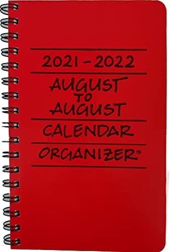 2021-2022 August to August Calendar Organizer - Cherry (Red)