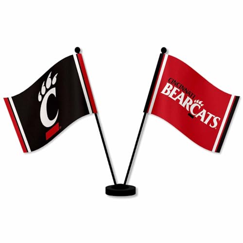 Drapeaux de bureau Cincinnati Bearcats et mini drapeaux de table de sport