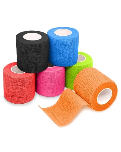 Image of FriCARE Self Adhesive Bandage Wrap, Medical Tape in First Aid Kit, Sporty