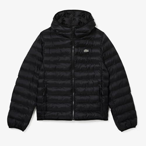 Image of Lacoste mens Quilted Hooded Puffed Jacket