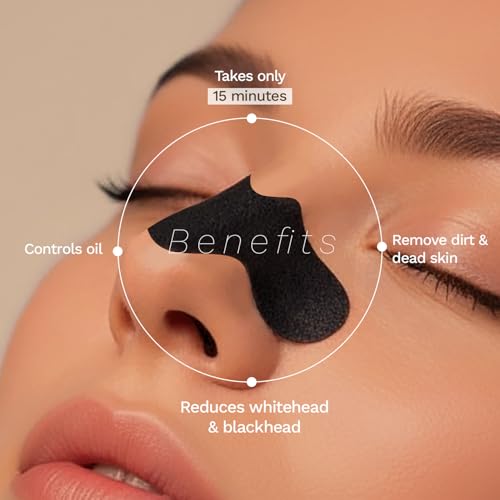 Image of FURR By Pee Safe Blackhead Remover Bamboo Charcoal Nose Strips (3 Pcs) | With Aloe Vera & Tea Tree Oil | Reduces & Prevents Blackheads, Whiteheads, Dirt and Oil | Cleanses Pores