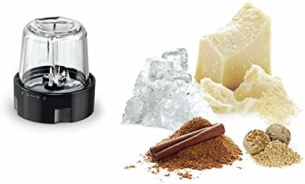 Bosch Zestaw akcesoriów TastyMoments MUZ9TM1, wielofunkcyjny zestaw rozdrabniaczy 5 w 1 (miksowanie, mielenie, siekanie, przechowywanie, rozwiązanie ToGo), do robota kuchennego OptiMUM