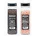 The Spice Lab Pink Himalayan Salt Coarse 2.2 Pound Tub & USDA Organic Tellicherry Peppercorns 18oz Tub - Combo Salt and Pepper Gift Pack - Peppercorns for Grinder