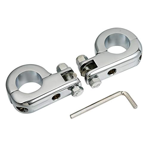 Tcmt Universal 32Mm Foot Pegs Mount Fits For Harley Touring Road King Street Glide Road Glide Electra Glide Softail Sportster Xl 883 1200 Dyna With 1.25" Engine Guards #TOP5