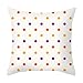 Lieson Funda de cojín decorativa, 1 funda de almohada vintage de 16 x 16 cm, 40 x 40 cm, diseño de lunares, fundas de almohada para exteriores, color morado, amarillo, naranja, poliéster