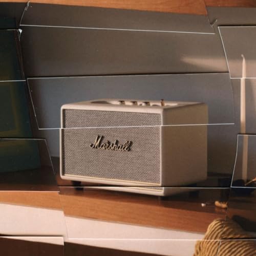 Image of Marshall Acton III 60 W Bluetooth Powered Home Speaker, Cream