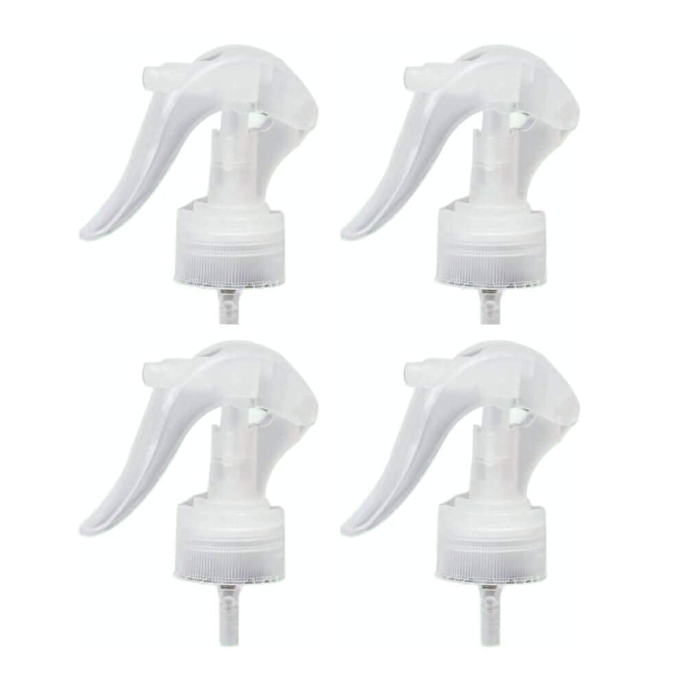 ALTRUIST Plastic 28MM Trigger Water Spray Nozzle Trigger for Bottle Misting Top Spray Gun Sprayer Spray for Bottle (White) Pack of 4
