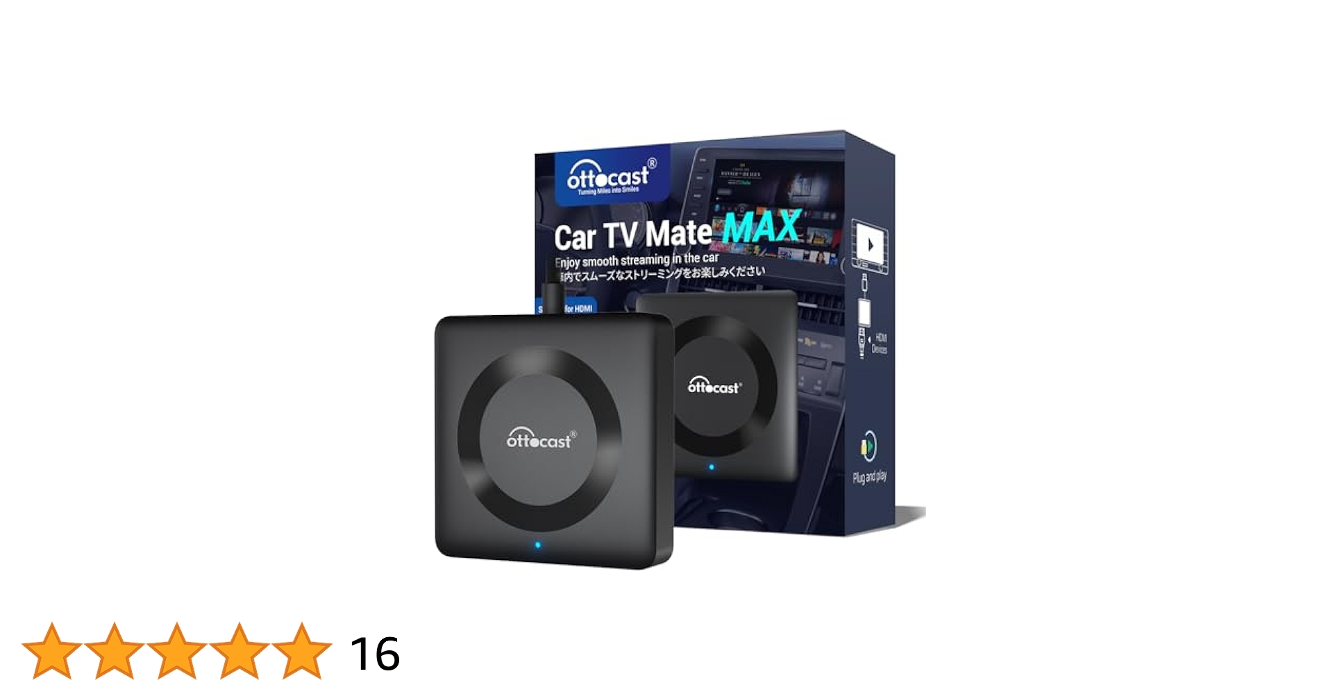 Amazon.co.jp: 【公式】OTTOCAST オットキャスト 新型 Car TV