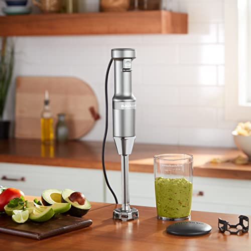 KitchenAid Variable Speed Corded Hand Blender KHBV53, Contour Silver image 5