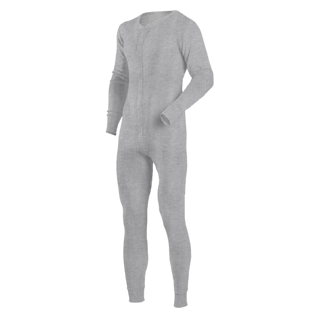 Mens Long Sleeve Onesies Jumpsuit Nightwear Button Down One Piece Pyjamas-image-37