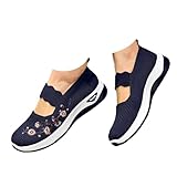 baskets femme brodees Chaussures d'été pour femme: ces baskets fonctionnelles sont conçues pour réduire le pied et offrir un confort optimal. Avec un soutien avancé de la voûte plantaire et des orthopédiques, elles luttent contre les courantes du pied telles que la fasciite plantaire, les pieds plats et la voûte plantaire haute. Le design orthopédique et les semelles rembourrées. Ne laissez pas vos pieds vous gêner dans vos activités quotidiennes.