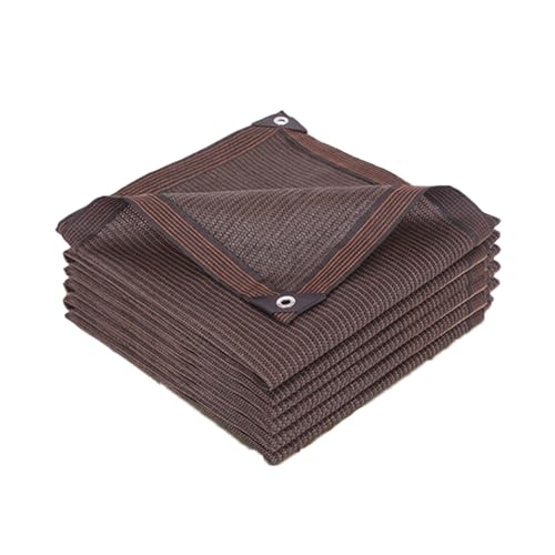 Generic Garden Shade Cloth Cover 90% Shading Sun Shade Net 3.3X16.4FT 9.9X23FT 13X49.2FT 26X26FT Privacy Mesh Tarp for Plants Greenhouse Outdoor Pergola Lawn(Size:1x2m/3.3x6.6ft), Brown