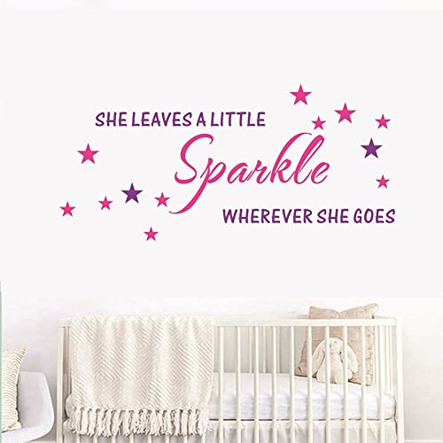 Vinilo Decorativo She Leaves A Little Sparkle miniatura 4