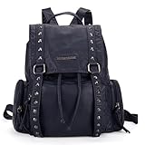Montana West Backpack Purse for Women Trendy Satchel Backpack Washed Leather Drawstring Daypack for Casual Travel