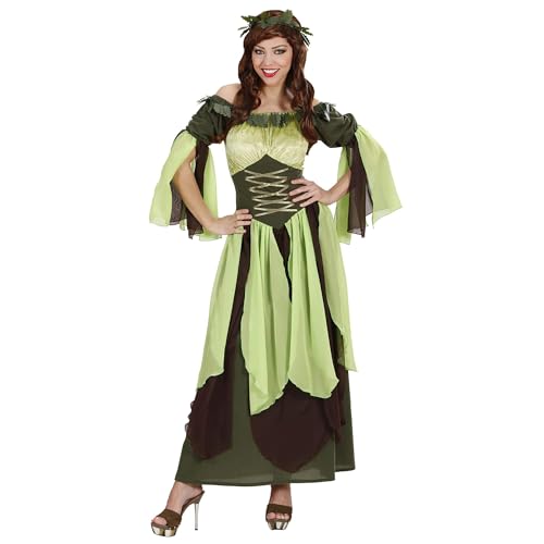 W WIDMANN MILANO Party Fashion - Costume Mère Nature, robe, médiévale, fée, elfe des bois, déguisements de carnaval