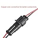 ESUPPORT 2 Pin Way Car Auto Waterproof Electrical Connector Plug Socket Kit with Wire AWG Gauge Marine Pack of 10