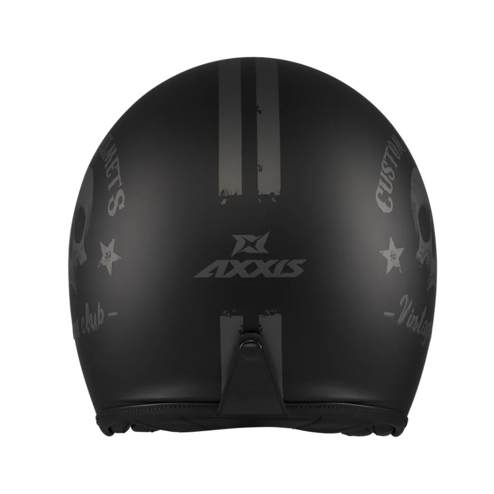 AXXIS Casco Hornet S Sv Vintageclub Negro Mate Xs