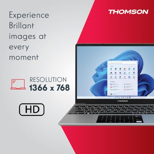 Image of Thomson Neo Metallic with Numeric Touch Pad Intel Celeron Dual Core N4020 - (4 GB /128 GB SSD /Windows 11 Home) IN-PX14C Thin and Light Laptop (14.1 inch, Silver, 1.30 kg)