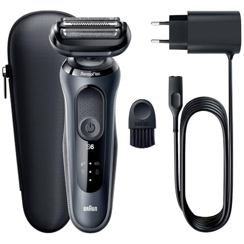 Image of Braun Series 6 Electric Shaver for Men, Wet & Dry Shave, SensoFlex Electric Shaver, Rechargeable Cordless with 5-Minute Quick Charge, Sensitive Shave, Skin Comfort Engineered in Germany, 61N1000S