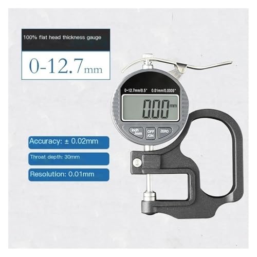 Micrómetro digital para medir espesores 0-12.7mm miniatura 2