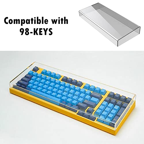 Cubierta para teclado de 98 teclas: protector de acrílico impermeable contra polvo universal 5