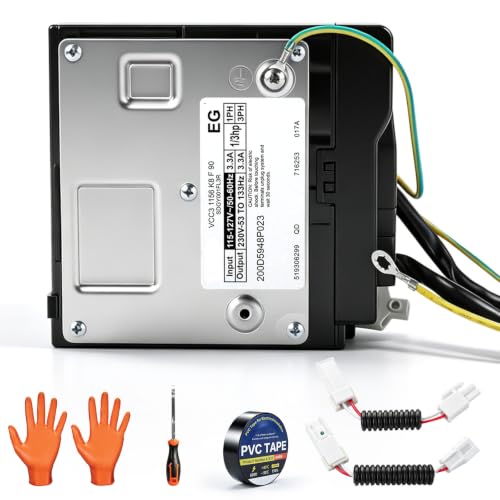 Upgraded WR49X10283 Fridge Inverter Board VCC3 1156 K8 F90 Fit GE Monogram Refrigerator Replaces WR55X10490 WR55X11029 PS6883663 Kit with PVC Tape Screwdriver & Nitrile Gloves