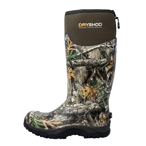 Dryshod Ridgeview Men's Realtree Edge Camo Hunting Boots |Waterproof | Insulated |RGV-MH-RTE2