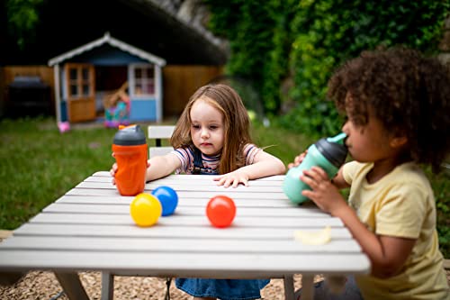 Tommee Tippee Insulated Straw Cup For Toddlers, Spill-Proof, 9Oz, 12M+, 2-Count, Blue And Orange #TOP4