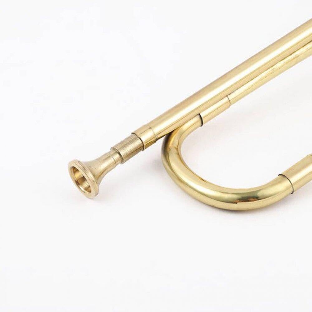 Trompette En Laiton, Corne De Cavalerie Avec Embout, Instrument De Musique Pour Débutants, Pour Groupe Scolaire, Orchestre Militaire, 1 Pièce