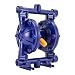 Air-Operated Double Diaphragm Pump 1/2 inch Inlet & Outlet Low Viscosity Petroleum Fluids Cast Iron for Chemical Industrial Use (US Stock)
