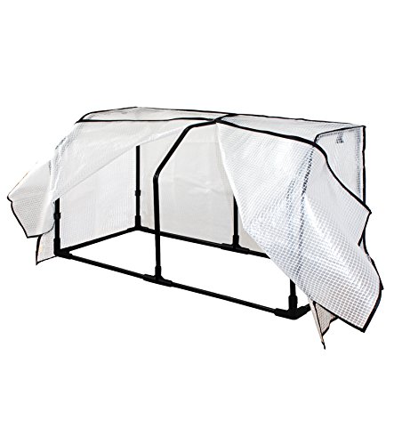 Preisvergleich Produktbild VegTrug swhfpe1150 Kleine Hugger Gewächshaus Rahmen und PE Cover Weiß
