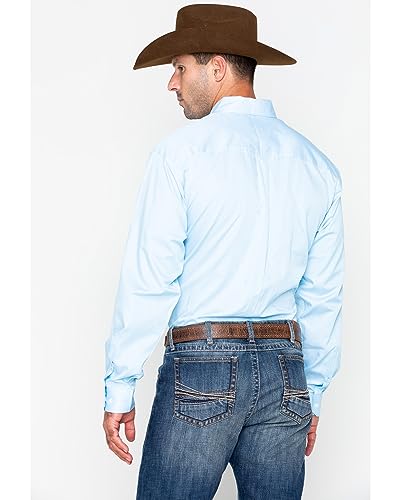 Cinch Men's Tencel Classic Fit Long Sleeve Shirt, Light Blue, S