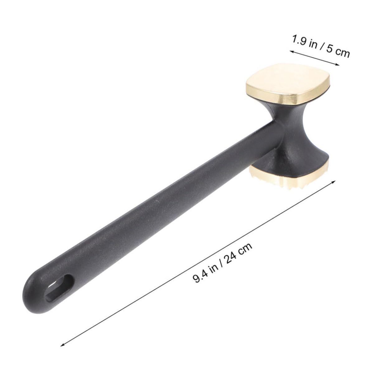 FUNOMOCYA 2Pcs Kitchen Mallet Meat Tenderizer Dual Sided Hammer for Tenderizing Steak Beef and Pork Comfortable Grip with Non Slip Handle