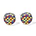 Boutons de manchette en verre imprimé 3D en forme de pièce de puzzle créative, sensibilisation à l'autisme, espoir, accessoire de chemise
