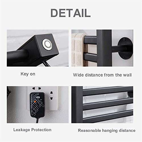 Toallero con calefacción eléctrica de acero inoxidable para un baño cálido y confortable 6