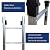 BIGalleons Basement Ladder 8 Rung, 88in H Aluminum Window Well Ladder, Fire Escape Ladders in Humid Environments with Load Capacity up to 500lbs Egress, Escape or Bunk Bed Ladders