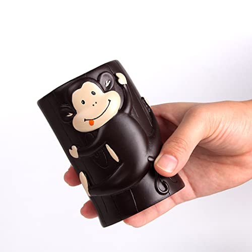 Set de bain singe en céramique avec plateau de présentation - 4