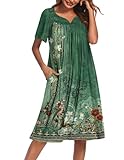 Ekouaer Women's House Dress with Pockets