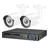 Cámara de seguridad 4K 8MP Kit del sistema de cámara de seguridad H.265 CCTV Poe NVR Exterior P2P Audio Video Registro Video Vigilancia Conjunto de Xmeye cámaras de seguridad